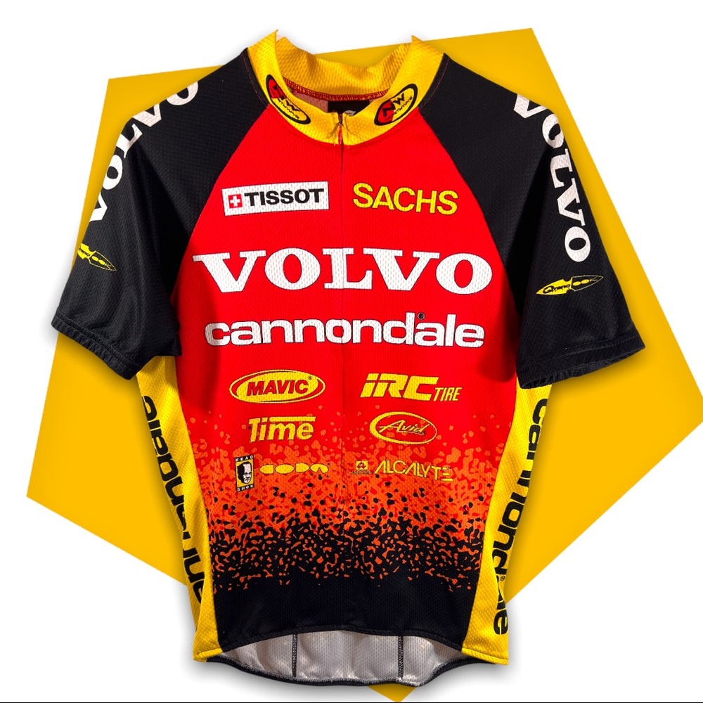 Cannondale racing biking shirt large Volvo